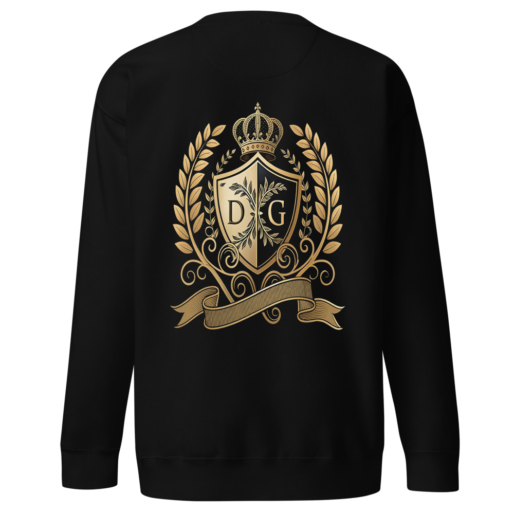 DG Crest · M2480 Premium Sweatshirt · Black (women's line)