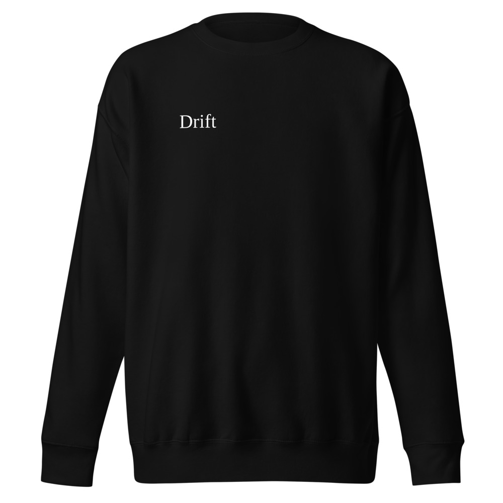Drift · Black sweatshirt · Drift left chest (M2480)