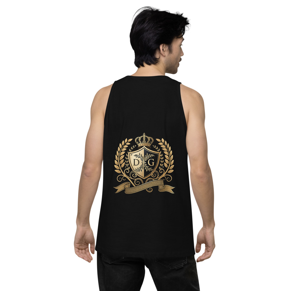 DG Crest · Black premium tank · Cotton Heritage MC1790