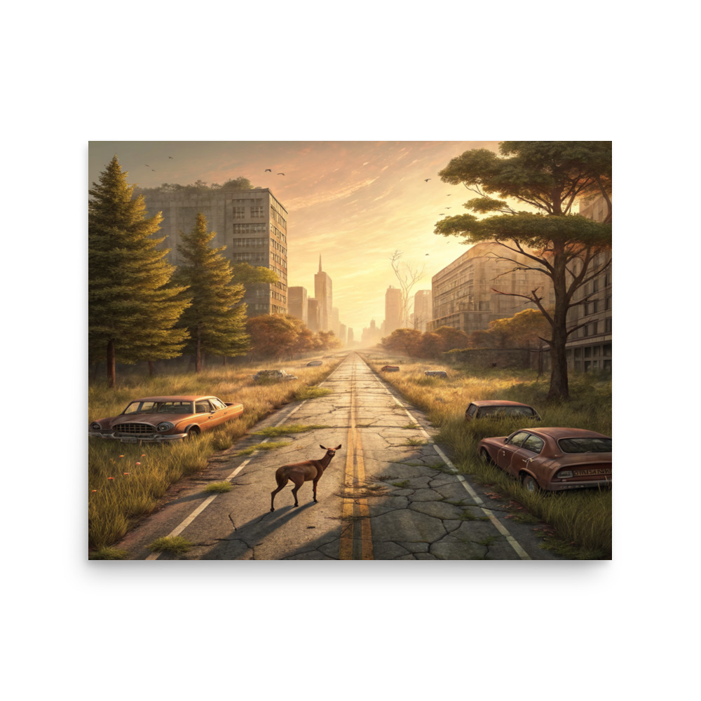Drift's World Poster · Abandoned Highway — Overgrown